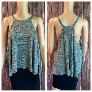 Windsor gray size medium flowy stretch comfy casual boho unequal tank top